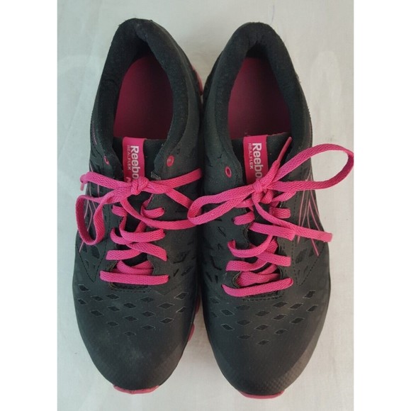 Reebok Women's Size 8 RealFlex Fusion TR 3.0 Running Shoe,Black/Pink V4626 - Picture 4 of 8